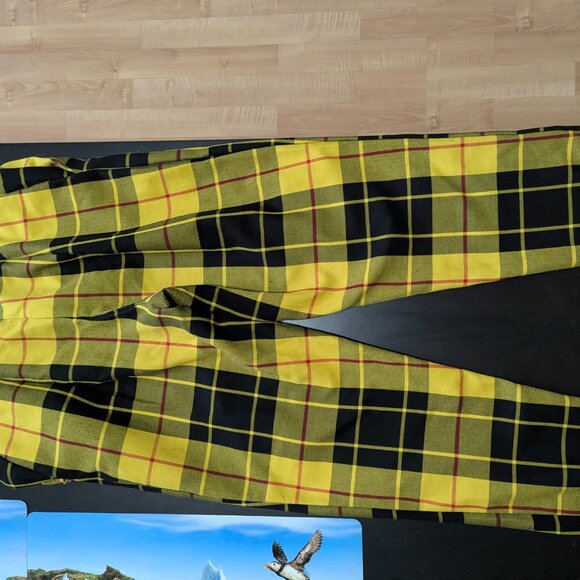 NWOT!! LTT Love Too True yellow tartan pants - US 6 - Picture 3 of 4